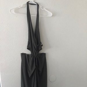 Olive green Greek goddess dress